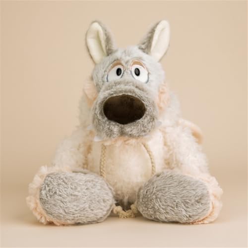 Ueiwffzo Wolf Plüschtier, niedlich Wolf Kuscheltier Plüschpuppen 35cm, Kuscheltiere Weiche Plüsch Wolf Puppe Plüschtiere Geschenk für Jungen Mädchen Babys von Ueiwffzo