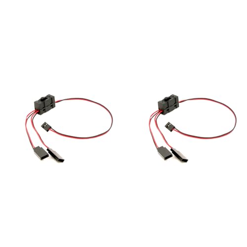 Uhidka 2X RC Servo VerläNgerung 1 Bis 2 Y Draht Kabel mit EIN Aus AnschlüSsen RC Schalter für JR Futaba RC Modell von Uhidka