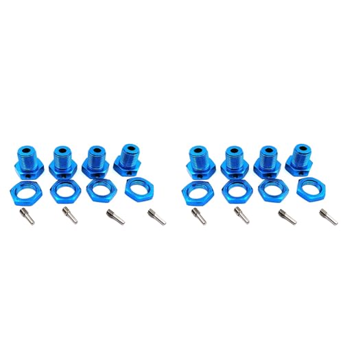 Uhidka 8X RC Auto Alu Rad Naben Muttern 17Mm Sechskant Muttern Schrauben Sicherung 5353 für E- GeläNde Klettern Auto Blau von Uhidka