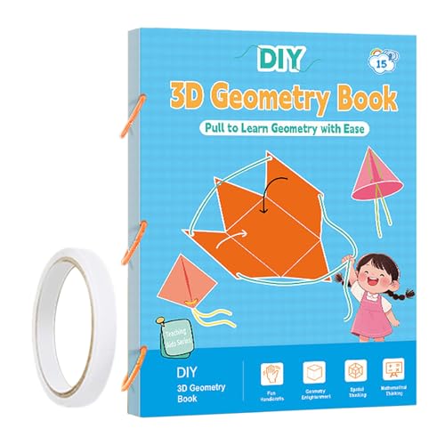 Uhngw 3D Geometrie Buch Für Kinder, Ziehband 3D-Geometrie-Lernbuch, Interaktives Lernspiel Für Schüler Jugendliche Homeschool Einsteiger Vorschulkinder Reise Gruppenarbeit Uhngw 3D Geometrie Buch Für Kinder, Ziehband 3D-Geometrie-Lernbuch, Interaktives Lernspiel Für Schüler Jugendliche Homeschool Einsteiger Vorschulkinder Reise Gruppenarbeit von Uhngw