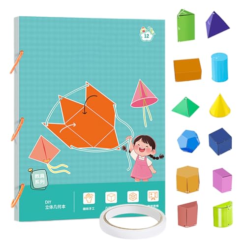 Uhngw 3D Geometrie Mathematik Lernbuch - 3D Geometrie Lernspielzeug Mit 9/12/15 Körpern,Interaktives Lernspiel Für Schüler Jugendliche Homeschool Einsteiger Vorschulkinder Reise Gruppenarbeit Uhngw 3D Geometrie Mathematik Lernbuch - 3D Geometrie Lernspielzeug Mit 9/12/15 Körpern,Interaktives Lernspiel Für Schüler Jugendliche Homeschool Einsteiger Vorschulkinder Reise Gruppenarbeit von Uhngw