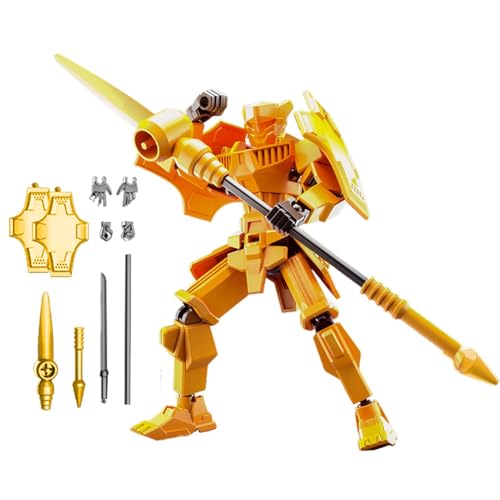 Uhngw Actionfiguren mit Mehreren Gelenken,Actionfigurenmodell,Mehrgelenkige bewegliche Roboter-Actionfigur - 13 cm große einzigartige Sammler-Actionfigur, mechanisch bewegliches Ganzkörperspielzeug von Uhngw