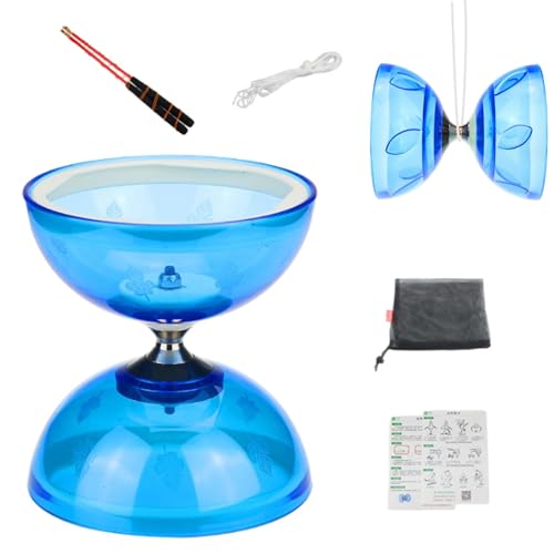 Uhngw Chinesisches Yoyo,Chinesisches Yoyo Diabolo,Pro Triple Bearing Diabolo Chinesisches Yoyo-Set - Chinesisches Yoyo-Diabolo-Spielzeug für Erwachsene, Kinder, Anfänger, Fitness-Spaß von Uhngw