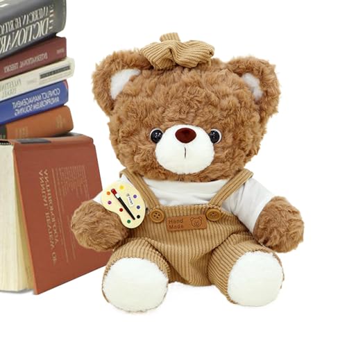 Uhngw Gefüllte Bärenpuppe, Bärplüsch,Cartoon ausgestopftes Tier - Brown Bear Plushies Puppe, lustige Heimdekoration für Wohnzimmer, Schlafzimmer, Arbeitszimmer von Uhngw