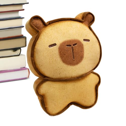 Uhngw Gefüllte Capybara Plüsch, niedliche Capybara Plüsch - Plüschspielzeug gefüllte Tier Toast Capybara Kissen,Soft Doll Home, einfallsreiches Spiel Plüschzimmer, Stoffspielzeug für Kinder und von Uhngw