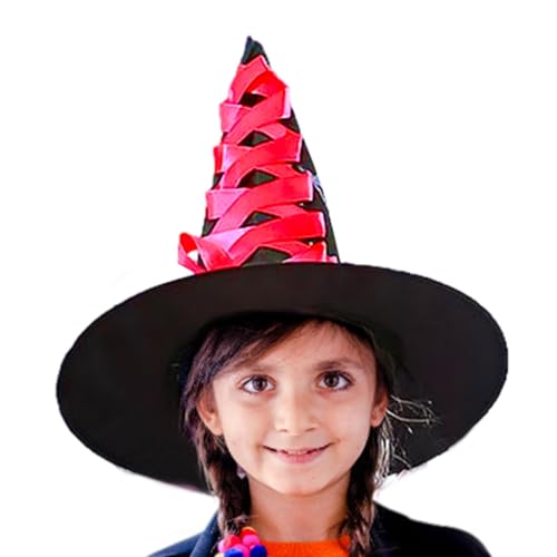 Uhngw Halloween Hexenkostüm,Ausgefallener Kostümhut für Hexen-Cosplay - Hexenzubehör für Kinder von 3 bis 12 Jahren für Halloween, Kostümparty, Mottoparty, Rollenspiel! Uhngw Halloween Hexenkostüm,Ausgefallener Kostümhut für Hexen-Cosplay - Hexenzubehör für Kinder von 3 bis 12 Jahren für Halloween, Kostümparty, Mottoparty, Rollenspiel! von Uhngw
