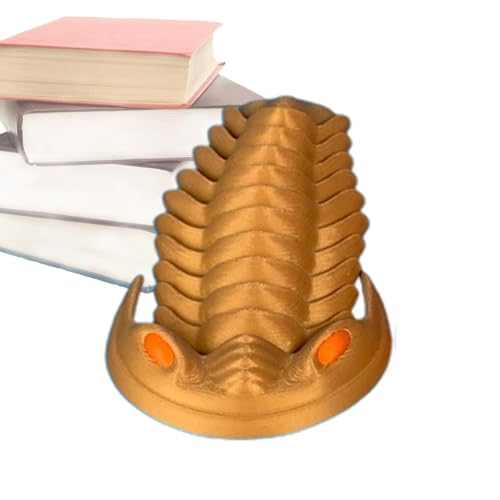 Uhngw Kleine 3D-gedruckte Zappeltiere,3D-gedruckte Zappelspielzeuge - Trilobit Spielzeug bewegliche Tierfigur - Vivid Sensory Toys Partygeschenke, einzigartige Schreibtischskulptur für Schlafzimmer, von Uhngw