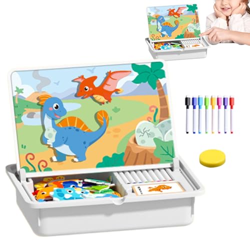 Uhngw Magnetisches Puzzle Spiel - Pädagogisches Lernspiel Doppelseitig | Magnetisches Zuordnungsspiel für Kinder Vorschule Kindergarten Zuhause Reise Geschenk | Für Weihnachten Neujahr Zuhause Uhngw Magnetisches Puzzle Spiel - Pädagogisches Lernspiel Doppelseitig | Magnetisches Zuordnungsspiel für Kinder Vorschule Kindergarten Zuhause Reise Geschenk | Für Weihnachten Neujahr Zuhause von Uhngw