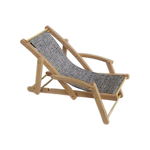 Uhngw Mini Strandstuhl - Holz Miniatur Lounge Sessel | Puppenhaus Deko Möbel Kinder Jugendliche Deko Bücherregal Schreibtisch Uhngw Mini Strandstuhl - Holz Miniatur Lounge Sessel | Puppenhaus Deko Möbel Kinder Jugendliche Deko Bücherregal Schreibtisch von Uhngw