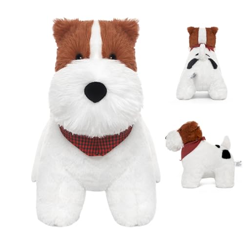 Uhngw Plüschhund – Highland Terrier Plüschtier, 24 cm, niedliche, weiche Tierpuppe, Wurfkissen für Sofa, Nachttisch Uhngw Plüschhund – Highland Terrier Plüschtier, 24 cm, niedliche, weiche Tierpuppe, Wurfkissen für Sofa, Nachttisch von Uhngw