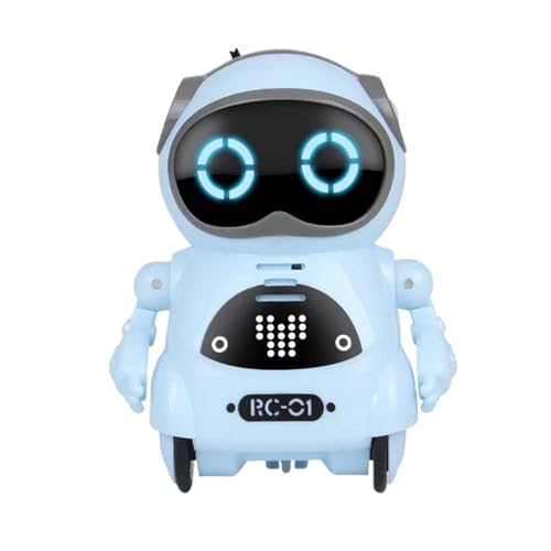 Uhngw Roboter für Kinder,Interaktiver Roboter - Tragbarer intelligenter sprechender Roboter im Taschenformat,Interaktiver Dialog, Singen und Tanzen, Lern- und Lernspielzeug, elektrischer Roboter für von Uhngw