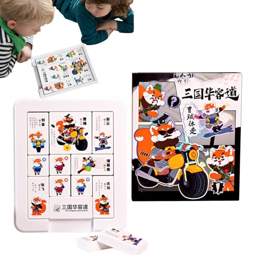 Uhngw Slide Puzzle Toy, Huarong Road Jigsaw Slide Puzzle - Bunte Feinmotorik Lernen Rätsel - Lustige Kinderreisen, Roadtrip -Aktivitäten für, Mädchen von Uhngw