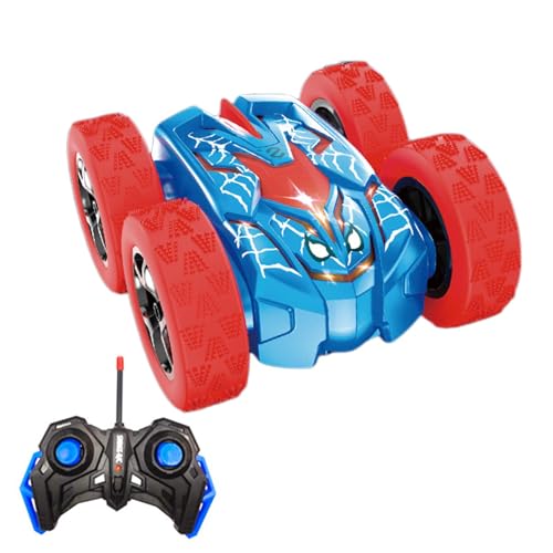 Uhngw Spider-Ferngesteuertes Auto, Stunt-Auto, doppelseitige Rolle,Wiederaufladbares doppelseitiges Stuntauto - Wiederaufladbares Indoor-Outdoor-4WD-Rc-Stuntauto-Spinnenspielzeug für Kinder von Uhngw