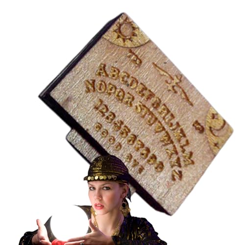 Uhngw Spirit Board, Miniatur Holz Spirit Brett mit Planchette, Landschaft Dekoration Mit Schublade Für Familienfeiern Ferienhaus Wohnzimmer Schlafzimmer Uhngw Spirit Board, Miniatur Holz Spirit Brett mit Planchette, Landschaft Dekoration Mit Schublade Für Familienfeiern Ferienhaus Wohnzimmer Schlafzimmer von Uhngw