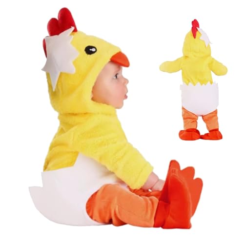 Uhngw Tier -Outfit für, Hühnchenkostüm | Bequeme Tierdesign -Cosplays für - Cartoon Hühnerkostüm für Ostern, Urlaubsfeierlichkeiten, Fotoaktivitäten, Familienversammlungen von Uhngw