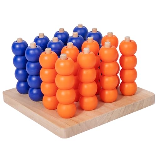 Uhngw Vier Gewinnt Brettspiel - Tragbares 3D Holz Brettspiel Für Erwachsene Und Kinder | Logisches Denken Training Reisespiel Familienspiel Geschenk Uhngw Vier Gewinnt Brettspiel - Tragbares 3D Holz Brettspiel Für Erwachsene Und Kinder | Logisches Denken Training Reisespiel Familienspiel Geschenk von Uhngw