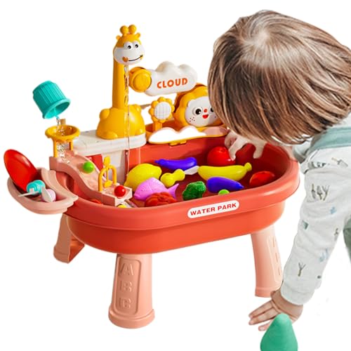 Uhngw Wasserspiel Tisch Für Kinder, Sand-Wasser-Tisch Für Kinder, Mit Spielküche Rollenspiel-Zubehör und Angelspiel für Kindergarten Park Kinderbetreuung Innenbereich Terrasse Uhngw Wasserspiel Tisch Für Kinder, Sand-Wasser-Tisch Für Kinder, Mit Spielküche Rollenspiel-Zubehör und Angelspiel für Kindergarten Park Kinderbetreuung Innenbereich Terrasse von Uhngw