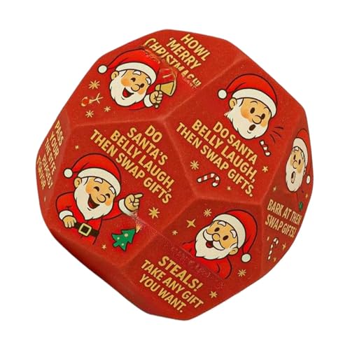 Uhngw Weihnachten Tausch Würfel Brettspiel - Weihnachts Strumpf Füller Geschenkidee Santa Würfel,Lustiges Partyspiel für Feiern Frauen Mädchen Erwachsene Familienabend Party Uhngw Weihnachten Tausch Würfel Brettspiel - Weihnachts Strumpf Füller Geschenkidee Santa Würfel,Lustiges Partyspiel für Feiern Frauen Mädchen Erwachsene Familienabend Party von Uhngw