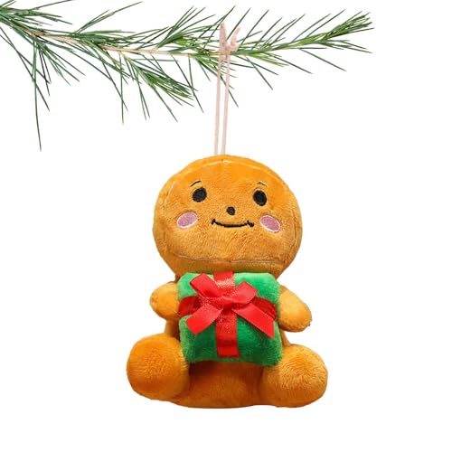 Uhngw Weihnachts-Weihnachtsmann-Plüschtier,Weihnachtskuscheltiere für Kinder - Weihnachtsplüschpuppendekoration mit Saugnapf,Weihnachtsplüschpuppe, Weihnachtsplüschkissen, für Kamine, Stapeltabletts von Uhngw