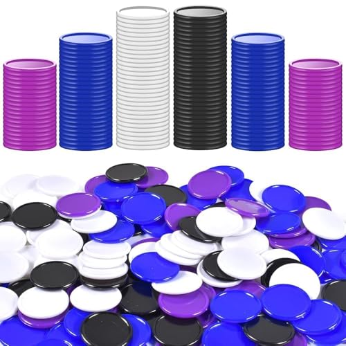 400 Stücke Kunststoff Pokerchips,Spielchips Zählen Spielchips,Mini Pfandmarken Chips Spielsteine,Poker Chips Set, Kinder Zählchips,für Mathe Mathematik Oder Spiele Lernressourcen(4 Farben,0.86 Zoll) von UieaMsio