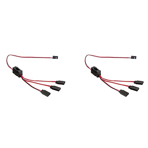 Uikdjgu 2PCS RC Servo Extension 1 Bis 3 Y Drahtkabel LED Lichtsteuerung Netzschalter für JR Futaba RC Modell von Uikdjgu