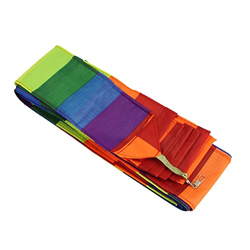 Uikdjgu Super Nylon Lenkdrachen Schwanz Regenbogen Linie Kite Zubehoer Kinder Spielzeug von Uikdjgu