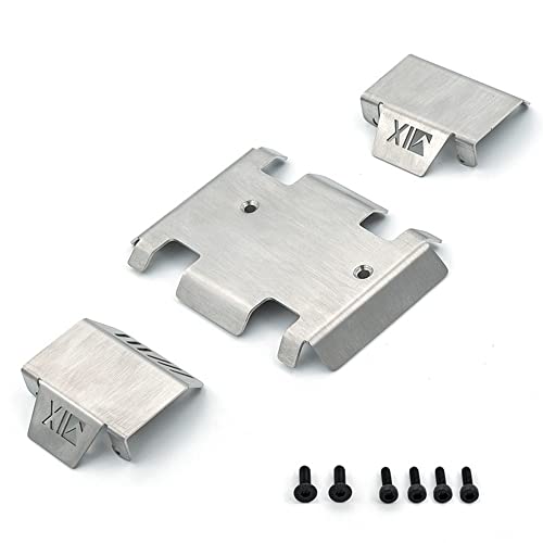 Uinfhyknd Rostfreier Chassis Armor Achsschutz Unterfahrschutz für EX86190 86190 LC76 1/10 RC Crawler Auto Aktualisierung Teile von Uinfhyknd