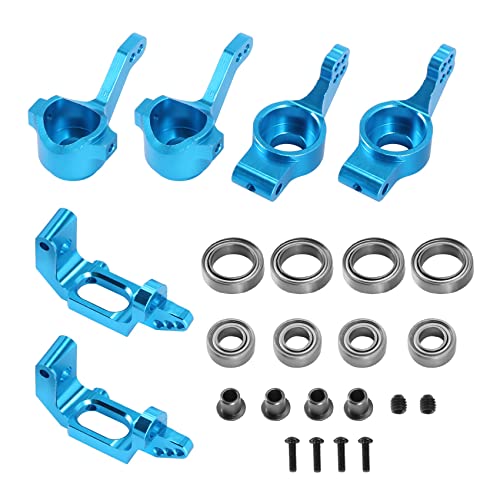 Uinfhyknd für 1/10 94123 94111 Upgrade Parts 102010 102011 102012 02013 02014 02015 Lager Legierungs Lenk Naben Satz, Blau von Uinfhyknd