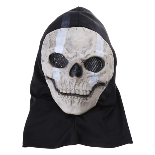 Uitndvyte Halloween-Totenkopf-Horror-Kopfbedeckung, dekoratives Ornament für Make-up, Bühnenauftritte, Party-Requisiten von Uitndvyte