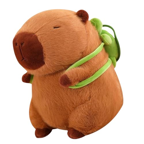 Uitndvyte Hübsches Und Stilvolles Capybaras Plüschtier Mit Schildkröten Rucksäcken Modisches Wohnaccessoire Tragbar Zum Sicheren Kuscheln von Uitndvyte