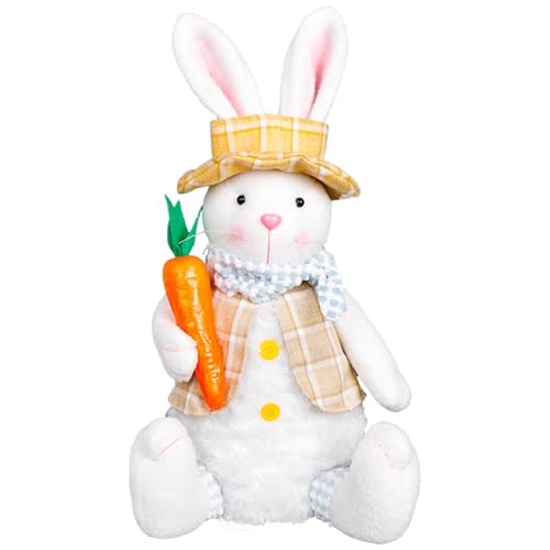 Ostern Hase Plüschtier, Hase Kuscheltier Plüschtiere Karotten, Kuscheltier Osterhase Geschenk für Jungen und Mädchen (Männer Kaninchen) von Uixxducc