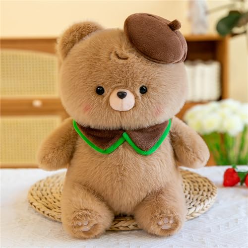 Uixxducc 23 cm Klein Teddybär, Kuscheltier bär, Teddybären Stofftier Spielzeug, Plüschtier Kuscheltier Geschenke für Kinder Mädchen, Geburtstag (Braun) von Uixxducc