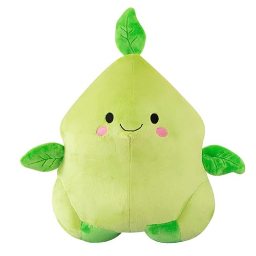 Uixxducc Avocado Stofftier Plüschtier, Kuscheltier Avocado Mit Süße Blättern Kissen Geschenk Für Kinder/Erwachsene Kissen Stofftiere (65cm) von Uixxducc