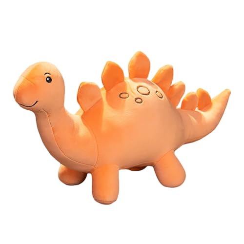 Uixxducc Dinosaurier Kuscheltier Süßes Dinosaurier Stofftier Plüschtier, Weiches Plüschpuppen Dinosaurier Kissen Spielzeug Geschenk für Kinder (Gelb,L) von Uixxducc