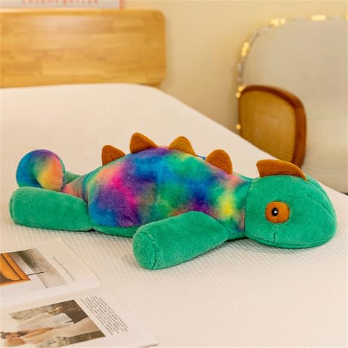 Uixxducc Dinosaurier Plüschtier Kuscheltiere,Plüschtier Spielzeug Dinosaurier Plüsch Stofftier Kinder Spielzeug Festival Geschenk (Liegend,60cm) von Uixxducc