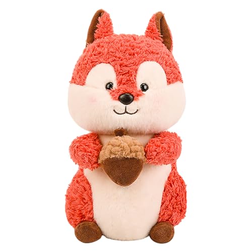 Uixxducc Eichhörnchen Kuscheltier Süße Eichhörnchen Plüschtier Stofftier, Weiches Eichhörnchen Kissen Spielzeug Geschenk für Kinder/Erwachsene (38cm) von Uixxducc