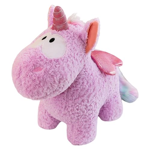 Uixxducc Einhorn Kuscheltier, Einhorn Stofftier Plüschtier, Süße Einhorn Plüsch Spielzeug, Geschenke für Mädchen Jungen Kinder (45cm,Lila) von Uixxducc