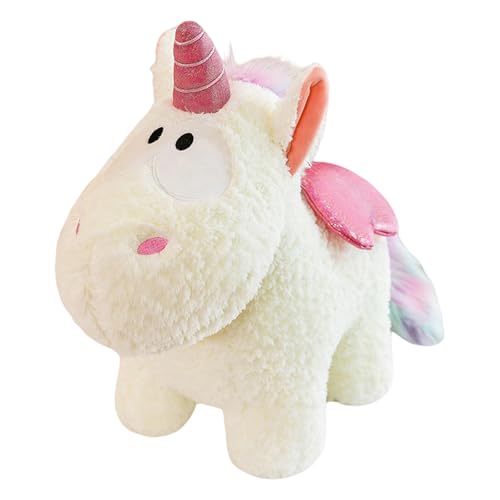 Uixxducc Einhorn Kuscheltier, Einhorn Stofftier Plüschtier, Süße Einhorn Plüsch Spielzeug, Geschenke für Mädchen Jungen Kinder (45cm,Weiß) von Uixxducc