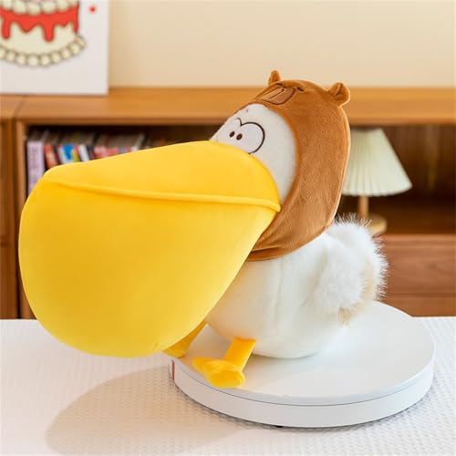 Uixxducc Kuscheltier Tukan Plüschtier Süße Vögel Spielzeug Wurfkissen Lustige Stofftier Plushie Geschenk für Kinder (30 cm,B) von Uixxducc