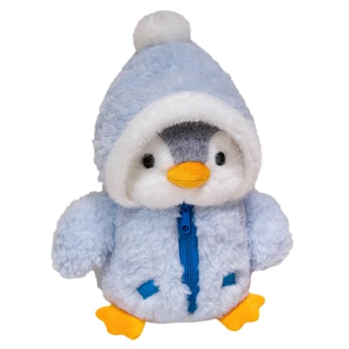 Uixxducc Pinguin Kuscheltier, Weiches Pinguin Plüschtier Stofftier, Süße Pinguin Plüsch Spielzeug Plüschpinguin Plüschkissen Geschenke für Kinder (Blau) von Uixxducc