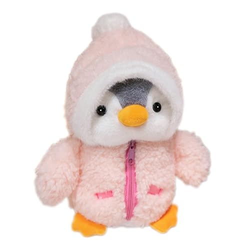 Uixxducc Pinguin Kuscheltier, Weiches Pinguin Plüschtier Stofftier, Süße Pinguin Plüsch Spielzeug Plüschpinguin Plüschkissen Geschenke für Kinder (Rosa) von Uixxducc