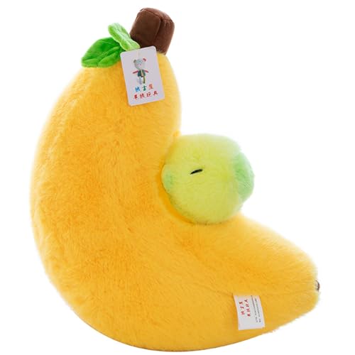 Plüschtier Banane Capybara, Bananen Capybara Plüschtier, Kawaii Capybara Banane Kissen, Banane Capybara Kissen Puppe Geschenk Für Jungen Mädchen Weihnachten (35cm) von Uixxducc