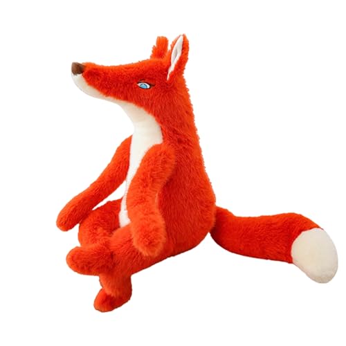 Uixxducc Plüschtier Dschungeltiere Kuscheltier für Jungen, Mädchen & Babys Flauschiges Stofftier zum Spielen und Schlafen Gemütliches Schmusetier,Grauwolf Krokodil Fuchs (Fuchs,23cm) von Uixxducc