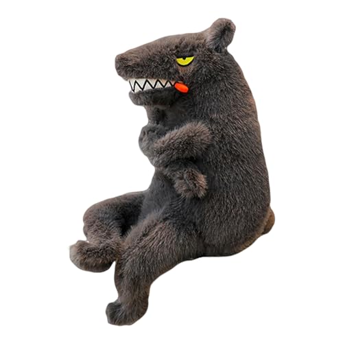 Uixxducc Plüschtier Dschungeltiere Kuscheltier für Jungen, Mädchen & Babys Flauschiges Stofftier zum Spielen und Schlafen Gemütliches Schmusetier,Grauwolf Krokodil Fuchs (Grauer Wolf,23cm) von Uixxducc