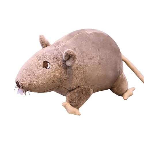 Uixxducc Plüschtier Maus Simulierte Maus Superweiche Plüsch Maus Plushie Puppe Gefüllte Ratte Kuscheltier PlüschSpielzeug für Kinder Geburtstag Party Prank Requisiten (20cm,Grau) von Uixxducc