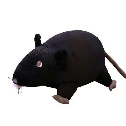 Uixxducc Plüschtier Maus Simulierte Maus Superweiche Plüsch Maus Plushie Puppe Gefüllte Ratte Kuscheltier PlüschSpielzeug für Kinder Geburtstag Party Prank Requisiten (20cm,Schwarz) von Uixxducc