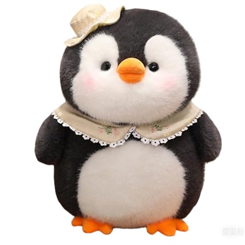 Uixxducc Plüschtier Pinguin Kuscheltier, Weiches Pinguin Stofftier Süßes Pinguin Plüschpuppe Spielzeug Tier Kissen Schmusetier Geschenk für Kinder (25cm) von Uixxducc