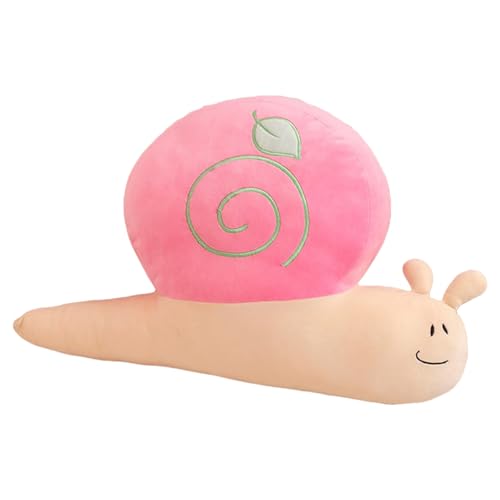 Uixxducc Tiere Stofftier Plüschtier, Kuscheltier Schwan Schnecke Teufelsfisch Kissen 60cm Geschenk Für Kinder/Erwachsene Kissen Stofftiere (Schnecke) von Uixxducc