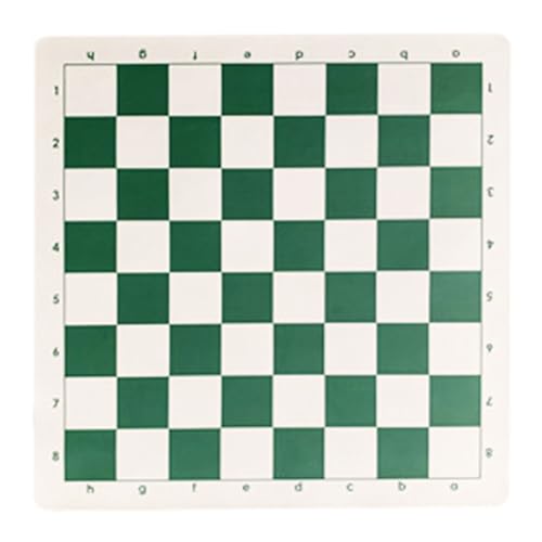 Tragbares Schachbrett aus Leder, weiches Schachbrett, Turnier-Schachmatte für Lernspiele von Ukbzxcmws