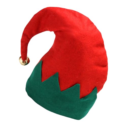 Ukbzxcmws Fröhliche Mütze Weihnachten Slouch Caps Mit Glöckchen Koboldmütze Urlaub Unisex Wear Kindermütze Für Bühnenbekleidung von Ukbzxcmws